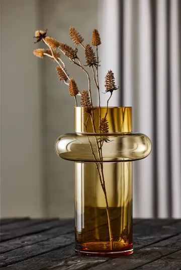 Tube vas glas 40 cm - Amber - Lyngby Glas