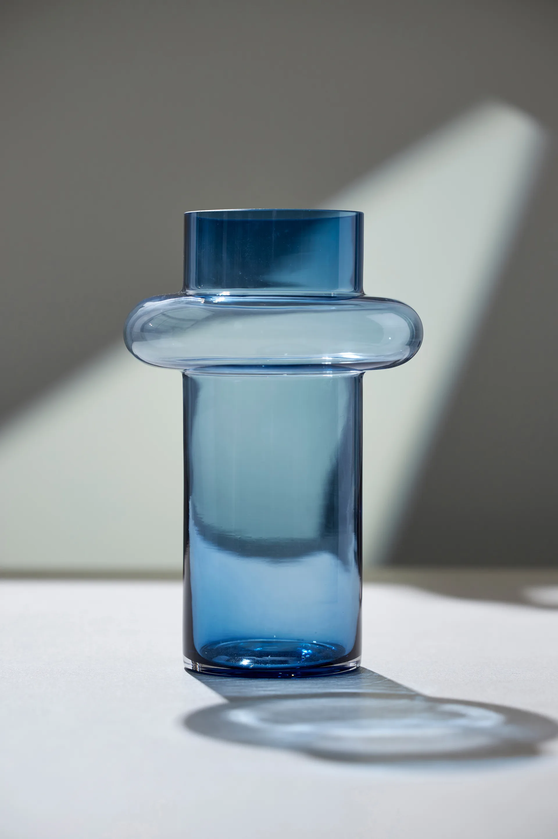 Tube vas glas 40 cm, Blå Lyngby Glas