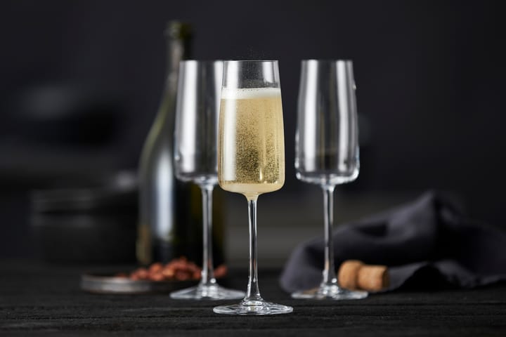 Zero champagneglas 30 cl 4-pack - Kristall - Lyngby Glas