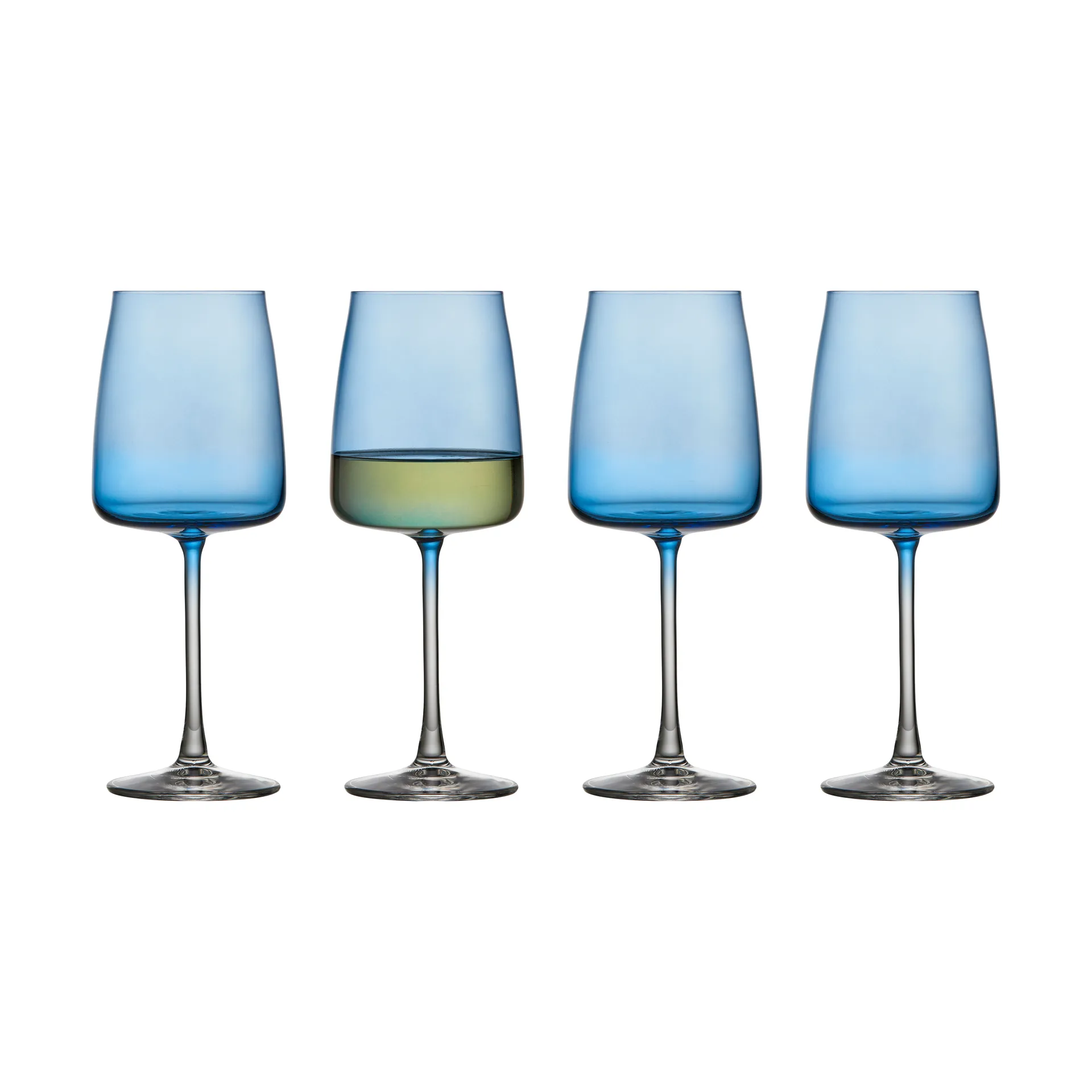Zero vitvinsglas 43 cl 4-pack, Blue Lyngby Glas