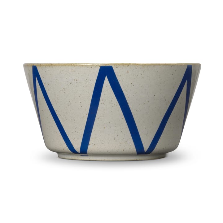 DAN-ILD sicksack skål Ø21 cm, Blå Lyngby Porcelæn