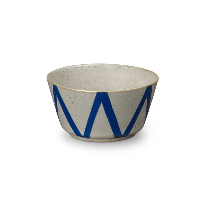 DAN-ILD sicksack skål Ø9 cm - Blå - Lyngby Porcelæn