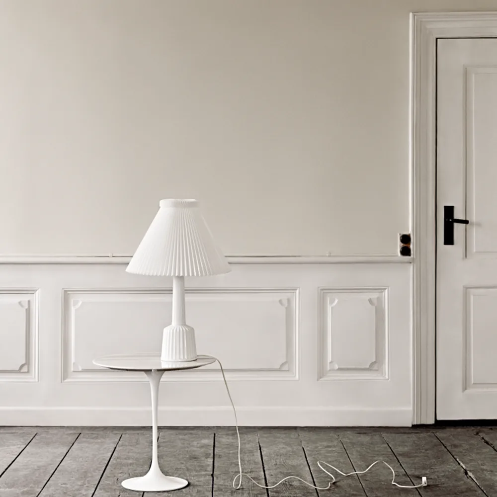 Esben klint bordslampa, vit, h.65 cm Lyngby Porcelæn
