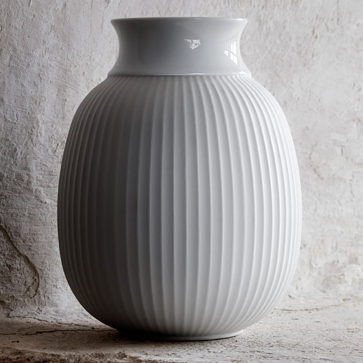 Lyngby Curve vas 17,5 cm, Vit Lyngby Porcelæn
