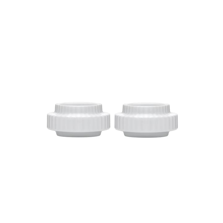 Lyngby ljuslykta Ø 6,5 cm 2-pack, vit Lyngby Porcelæn