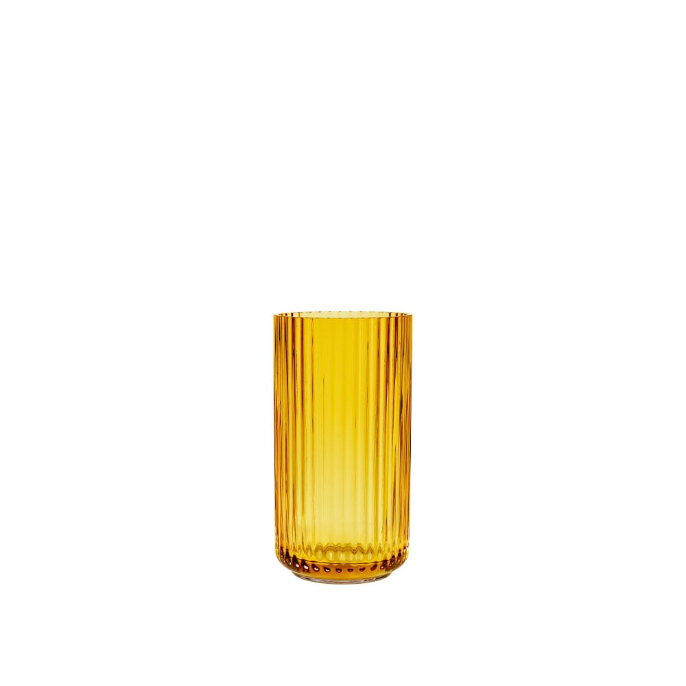 Lyngby Porcelæn Lyngby Vas amber, 15,5 cm | Skandinavisk Design | Vaser | Gul