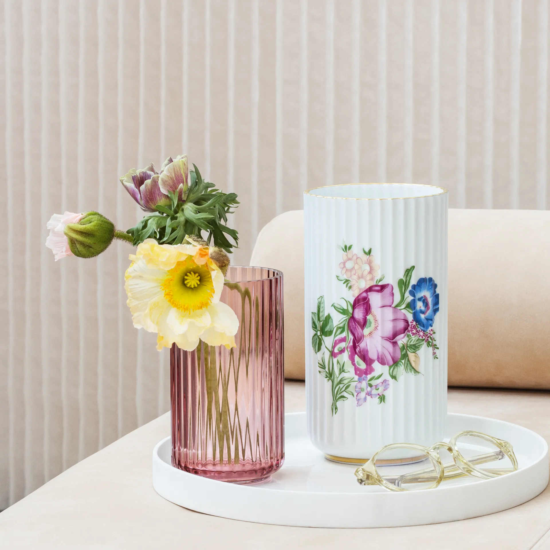 Lyngby Vas, amber, 15,5 cm Lyngby Porcelæn