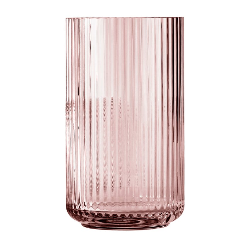 Lyngby Porcelæn Lyngby vas glas burgundy 31 cm | Skandinavisk Design | Vaser | Brun