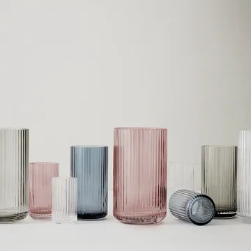 Lyngby vas glas burgundy - 38 cm - Lyngby Porcelæn