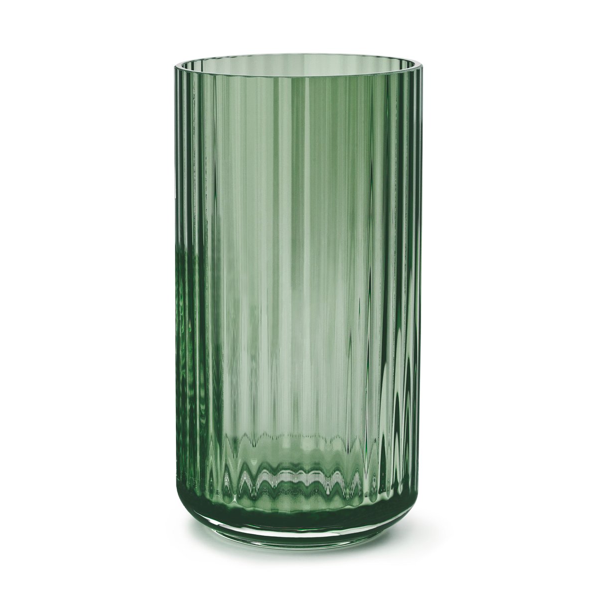Lyngby Porcelæn Lyngby vas glas grön 20 cm | Skandinavisk Design | Vaser | Grön