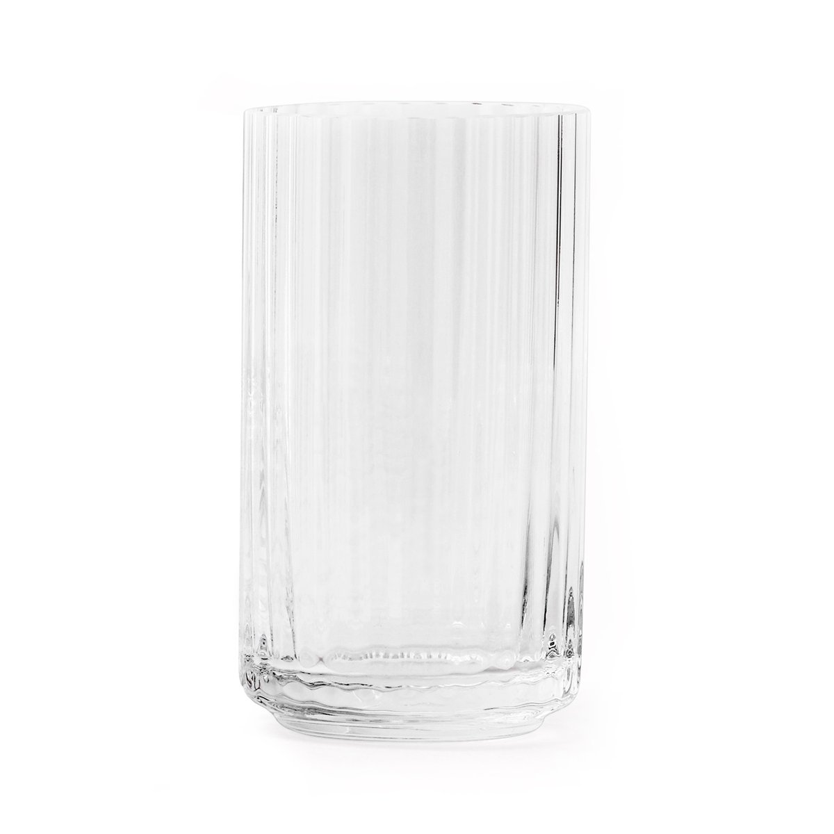 Lyngby Porcelæn Lyngby vas glas klar 12 cm | Skandinavisk Design | Vaser | Transparent