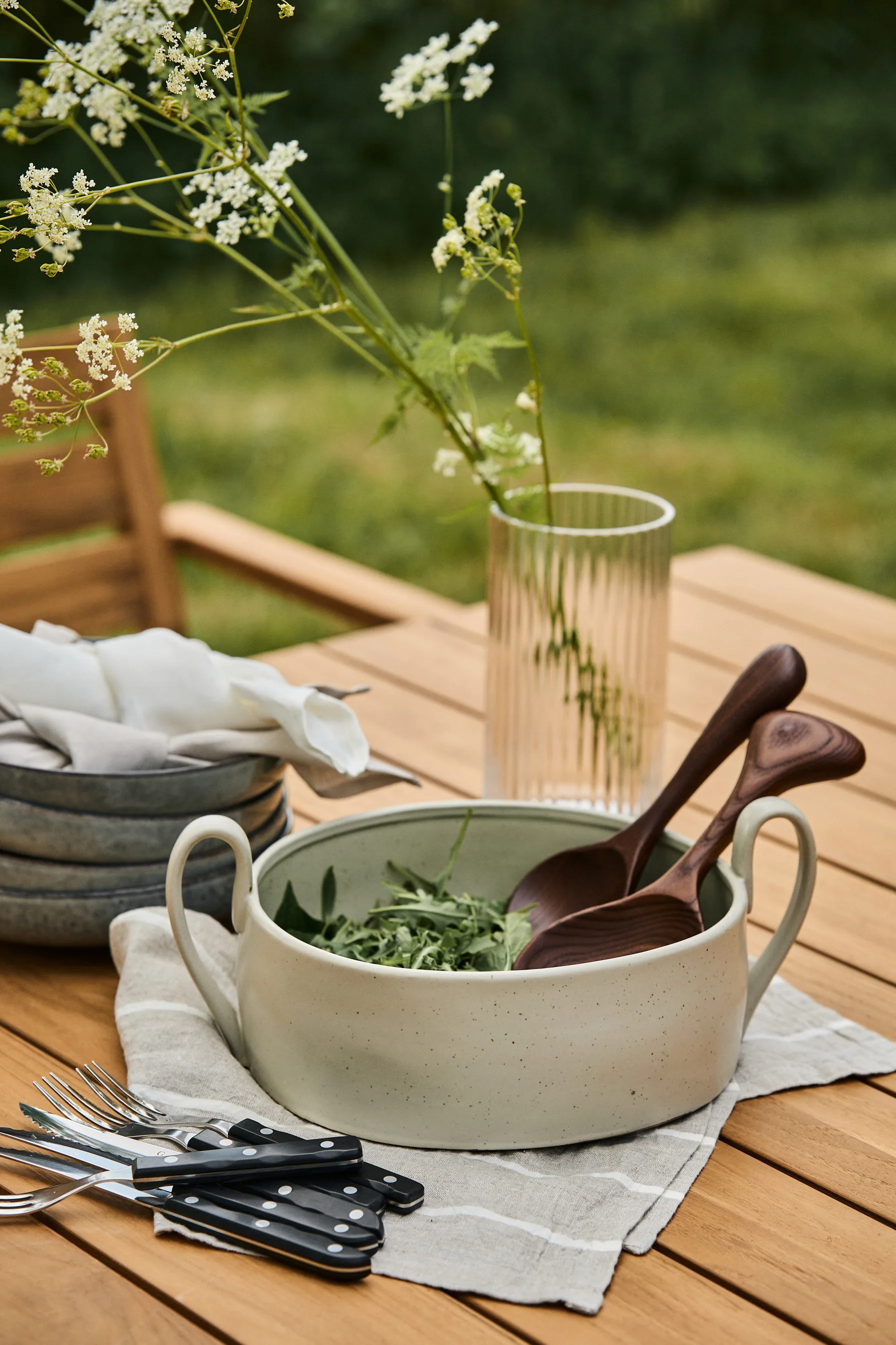 Lyngby vas glas klar, 20 cm Lyngby Porcelæn