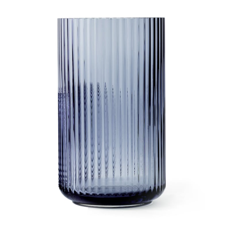 Lyngby Porcelæn Lyngby vas glas midnattsblå 38 cm | Skandinavisk Design | Vaser | Blå
