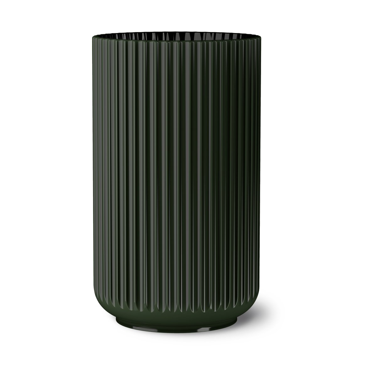Lyngby Porcelæn Lyngby Vas Mörkgrön, 31 cm | Skandinavisk Design | Vaser | Grön