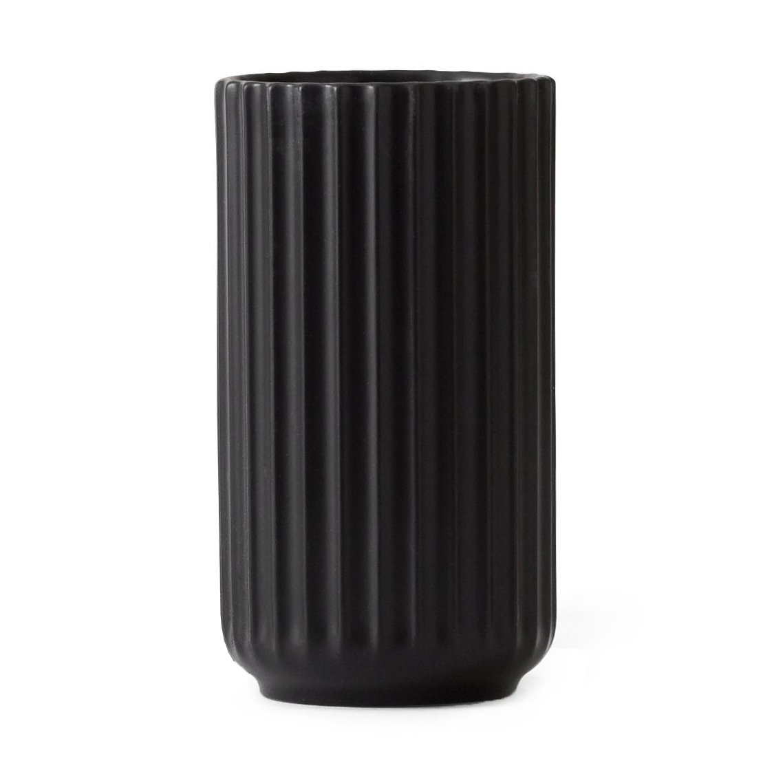 Lyngby Porcelæn Lyngby vas svart matt 12 cm | Skandinavisk Design | Vaser | Svart