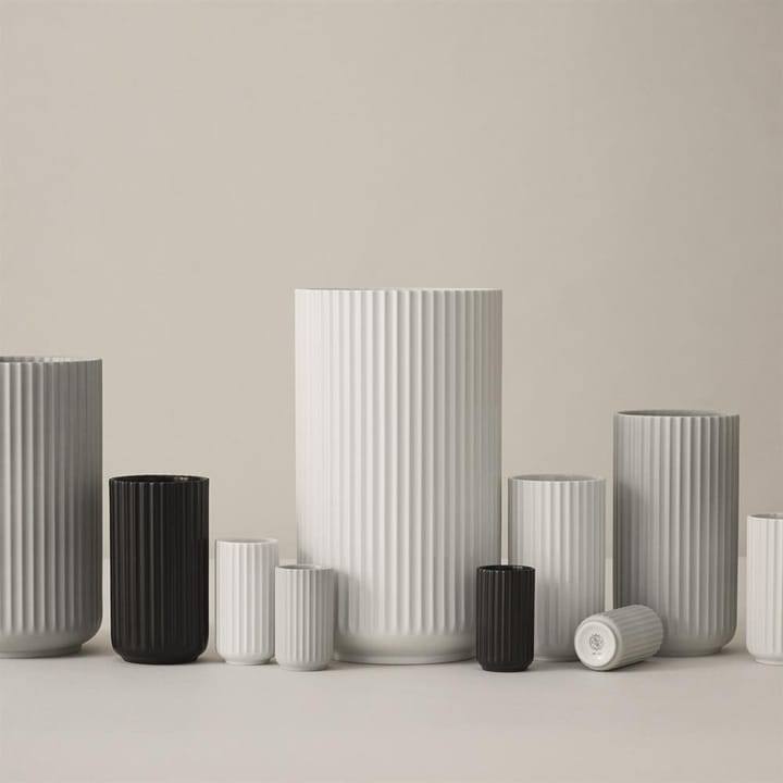 Lyngby vas svart matt, 20 cm Lyngby Porcelæn