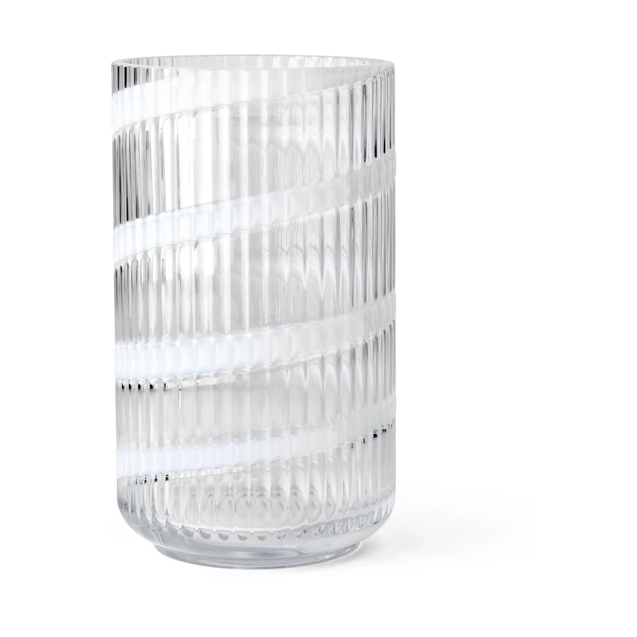 Lyngby Porcelæn Lyngby Vas White swirl, 25 cm | Skandinavisk Design | Vaser | Vit