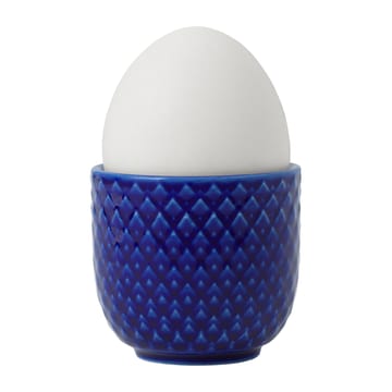 Rhombe äggkopp Ø5 cm - Mörkblå - Lyngby Porcelæn