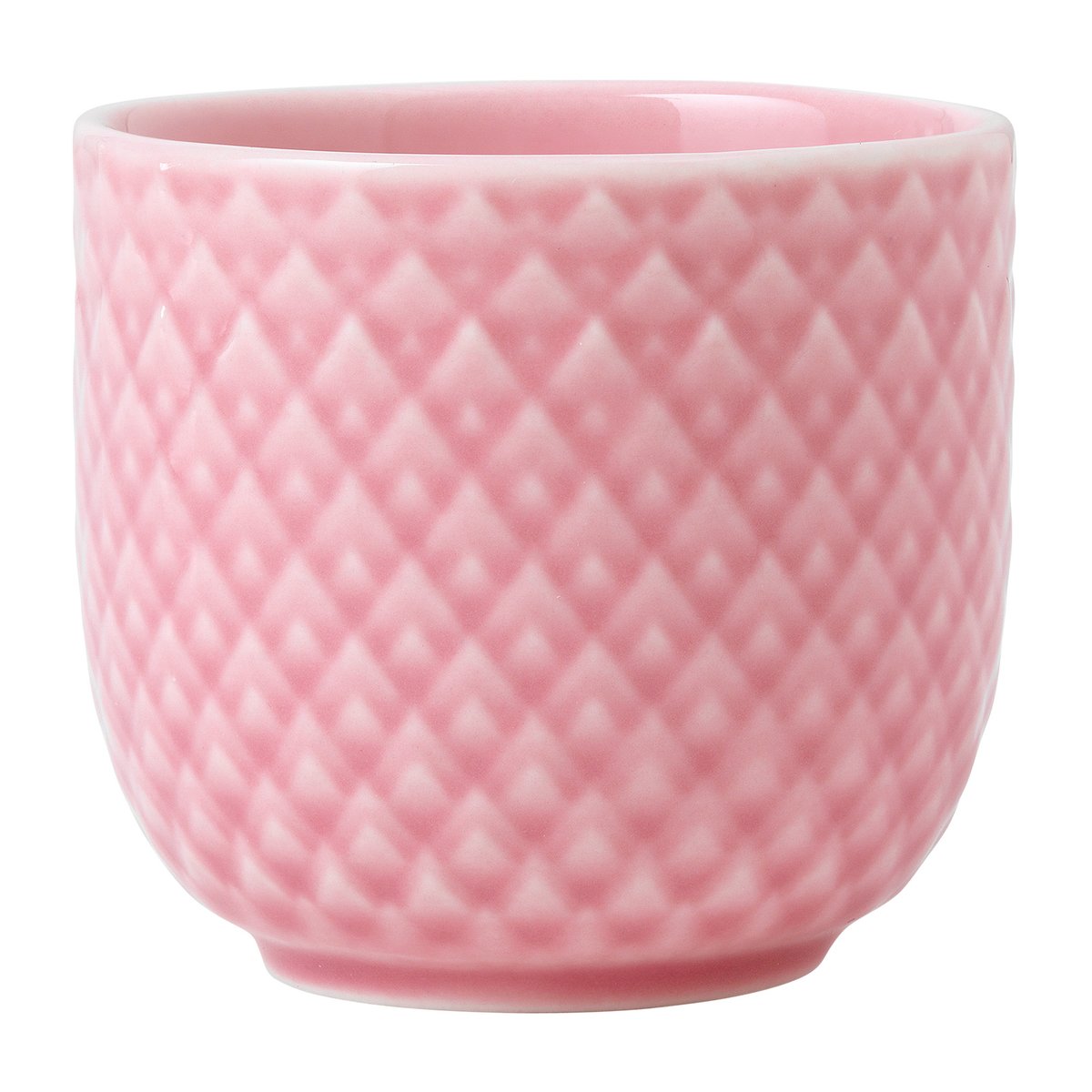 Lyngby Porcelæn Rhombe äggkopp 5 cm Rosa | Skandinavisk Design | Äggkoppar | Rosa