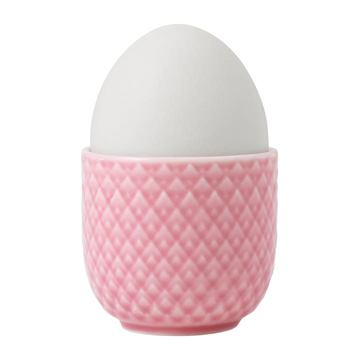 Rhombe äggkopp Ø5 cm - Rosa - Lyngby Porcelæn