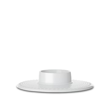 Rhombe blockljusstake - vit - Lyngby Porcelæn