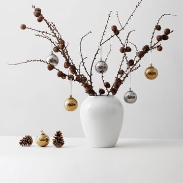 Rhombe julkula Ø7 cm - Silver - Lyngby Porcelæn