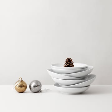 Rhombe julkula Ø7 cm - Silver - Lyngby Porcelæn