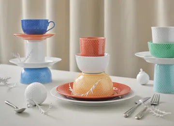 Rhombe julkula Ø7 cm - Vit - Lyngby Porcelæn