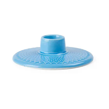 Rhombe ljusstake 3 cm - Blå - Lyngby Porcelæn