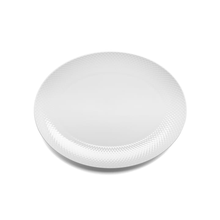 Rhombe serveringsfat Ø 35 cm - vit - Lyngby Porcelæn