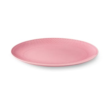 Rhombe serveringsfat ovalt 21,5x28,5 cm - Rosa - Lyngby Porcelæn