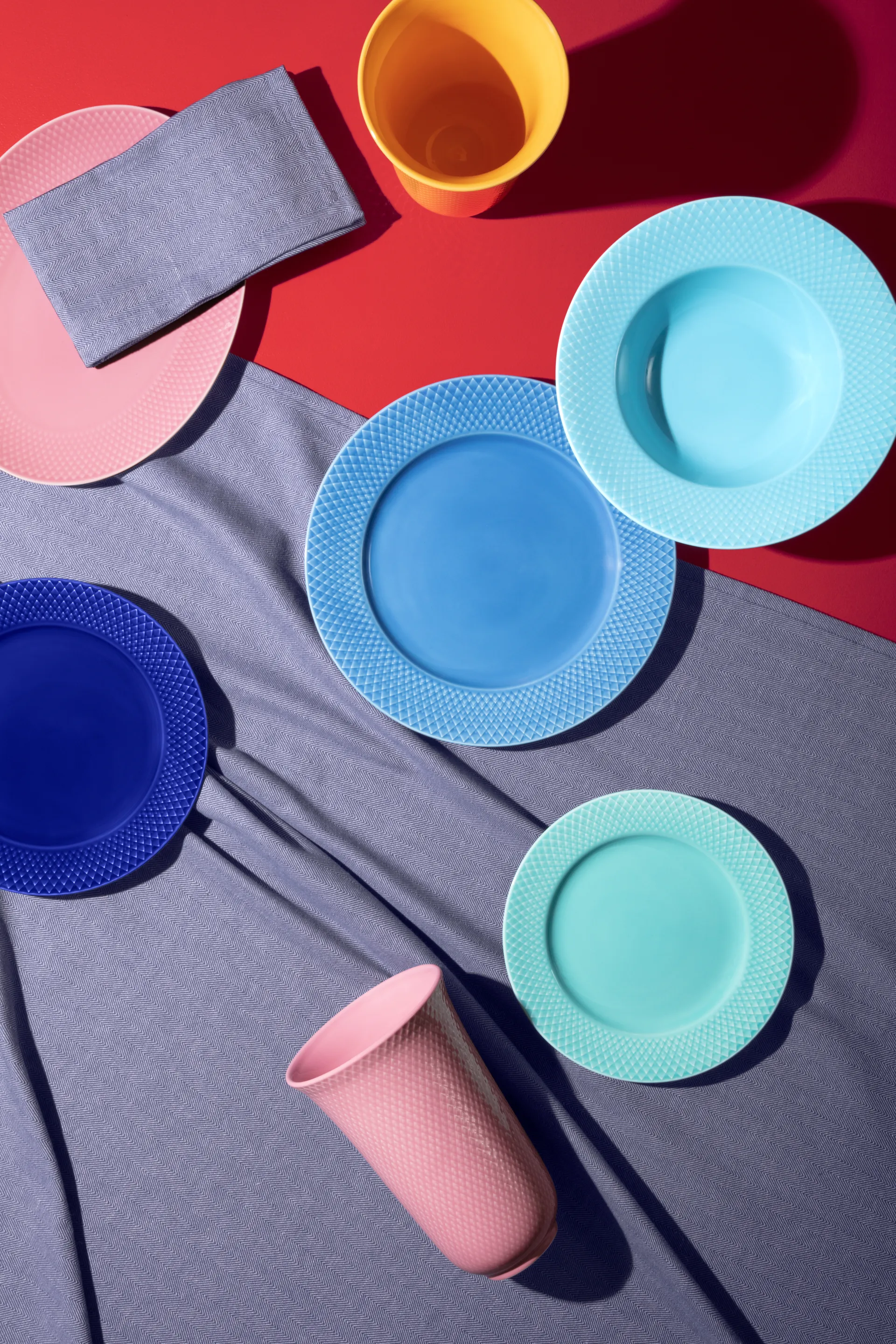 Rhombe serveringsfat ovalt 21,5x28,5 cm, Rosa Lyngby Porcelæn