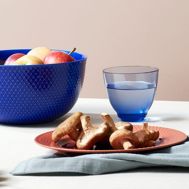Rhombe serveringsskål Ø 22 cm - Mörkblå - Lyngby Porcelæn