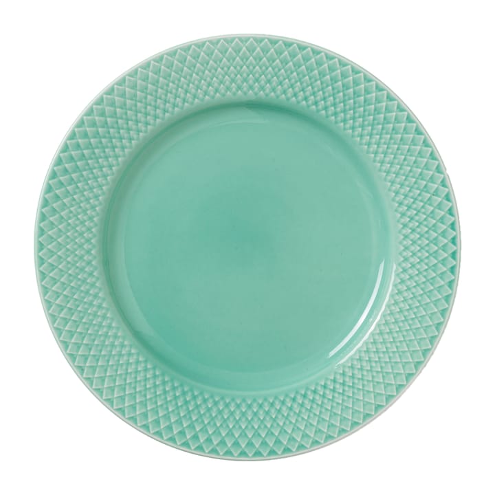 Rhombe tallrik Ø21 cm, Aqua Lyngby Porcelæn