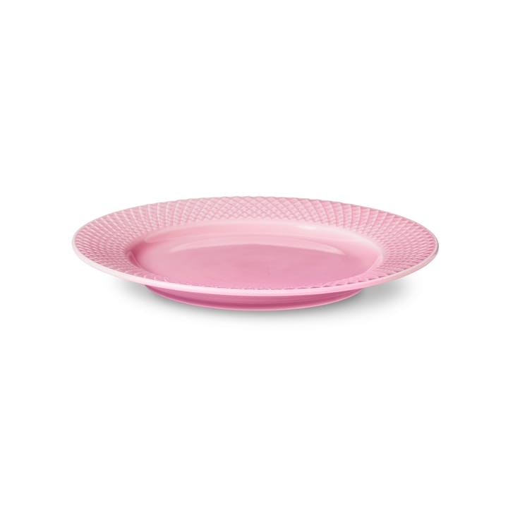 Rhombe tallrik rosa - 21 cm - Lyngby Porcelæn