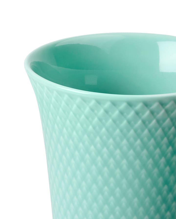 Rhombe vas 15 cm - Aqua - Lyngby Porcelæn