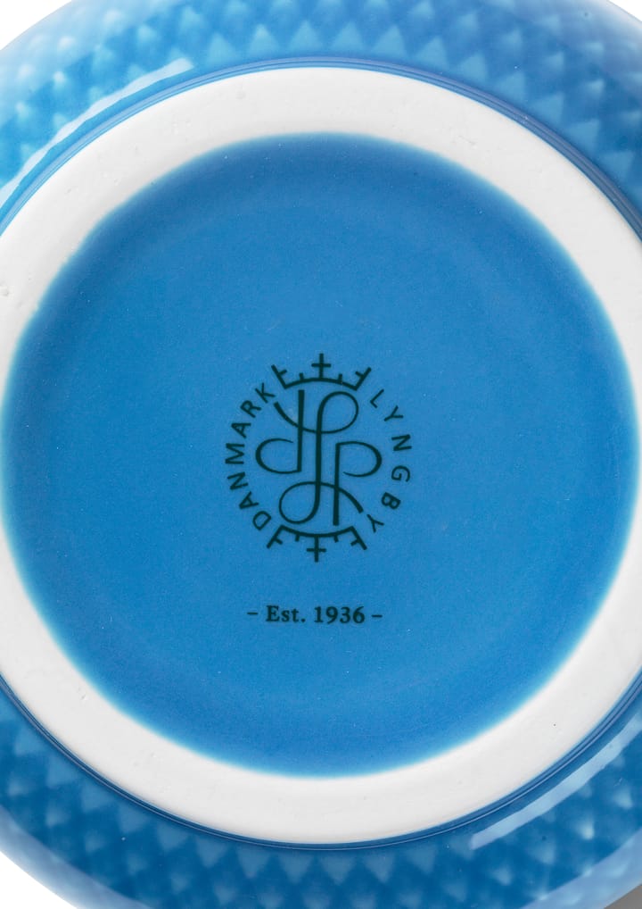 Rhombe vas 20 cm - Blå - Lyngby Porcelæn