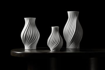 Twist vas 18 cm - Vit - Lyngby Porcelæn