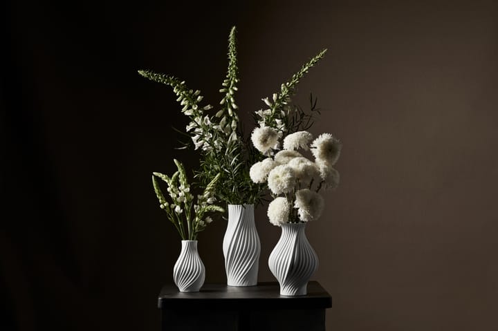 Twist vas 18 cm, Vit Lyngby Porcelæn