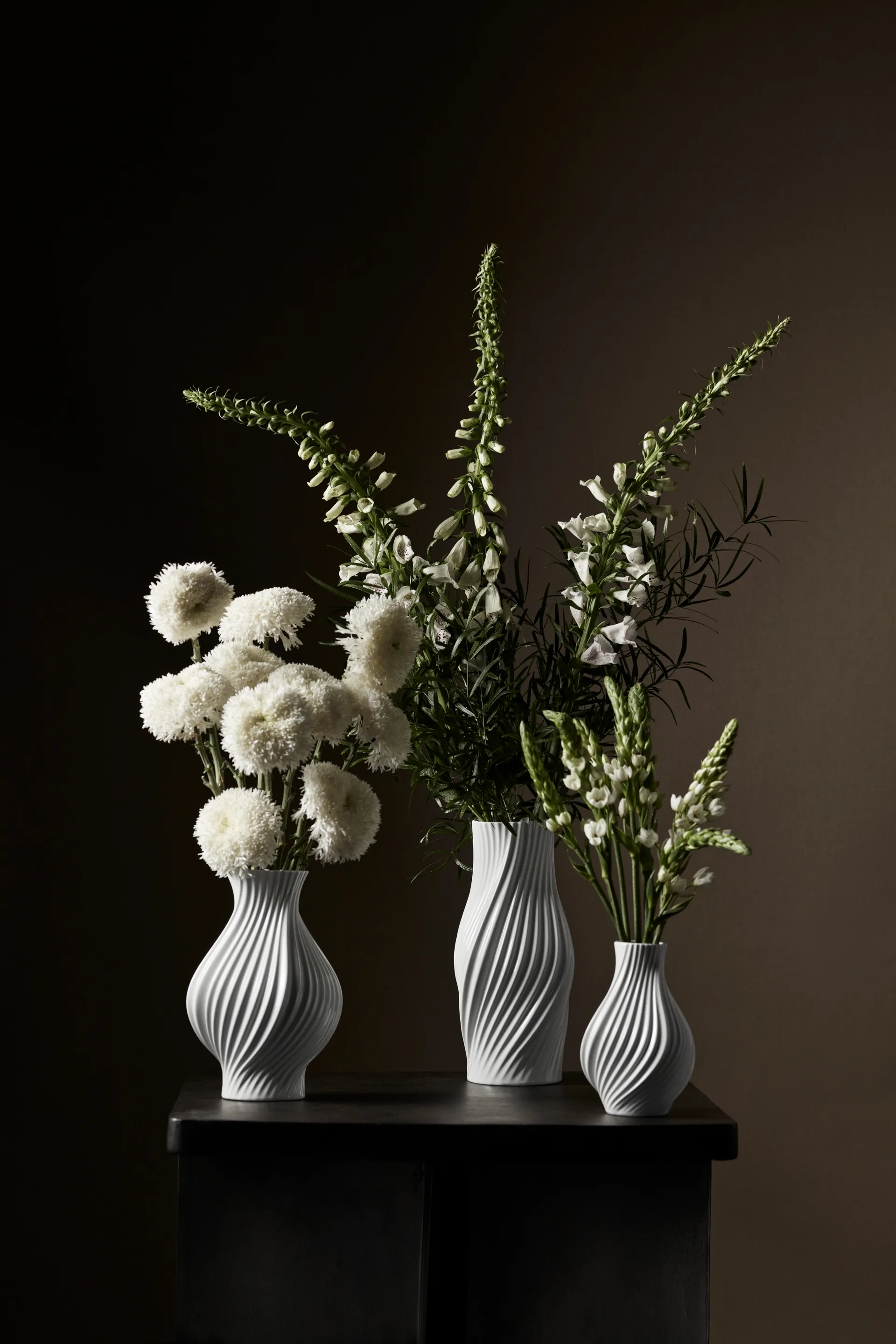 Twist vas 31 cm, Vit Lyngby Porcelæn