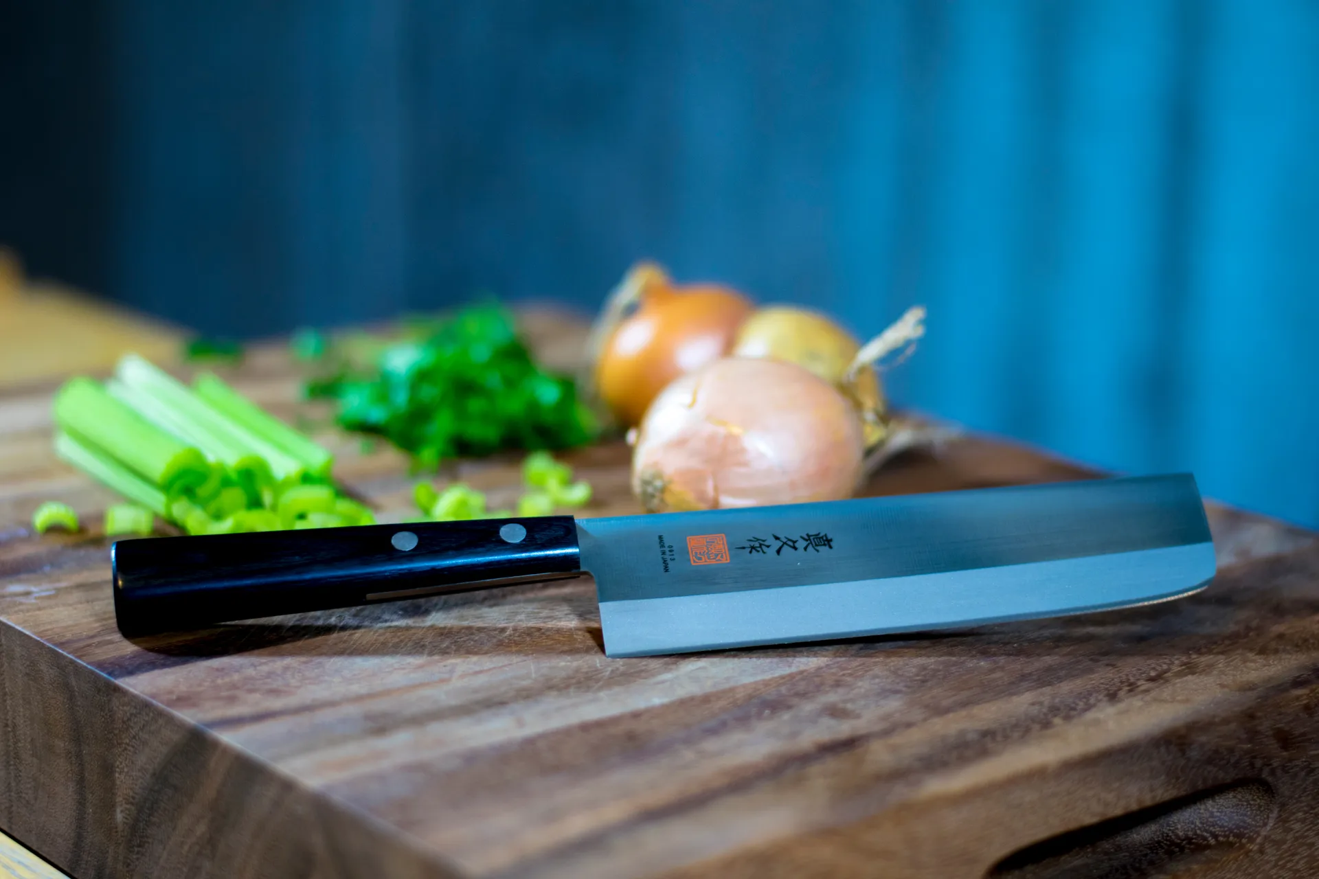 Mac grönsakshack Japanese trähandtag 17 cm, Svart MAC