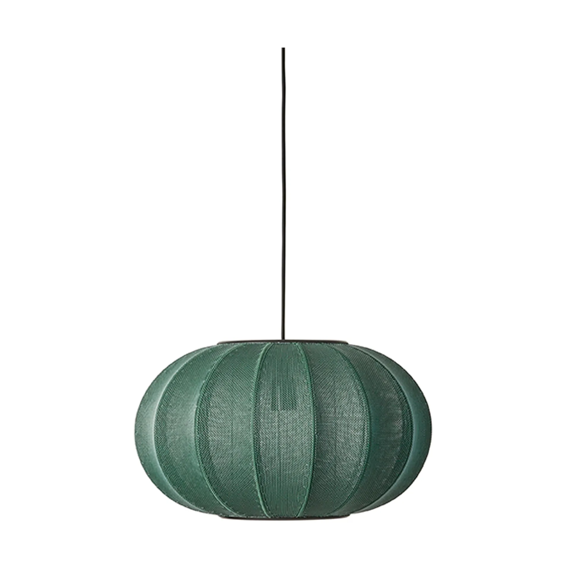 Knit-Wit 45 Oval pendel, Tweed green Made By Hand