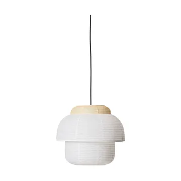 Papier Double pendel Ø40 cm - Soft yellow - Made By Hand