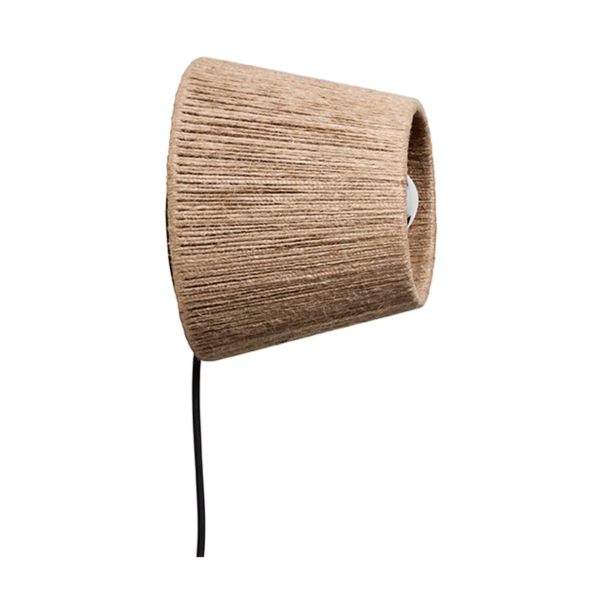 Made By Hand Ro Closed vägglampa Jute | Skandinavisk Design | Vägglampor | Brun