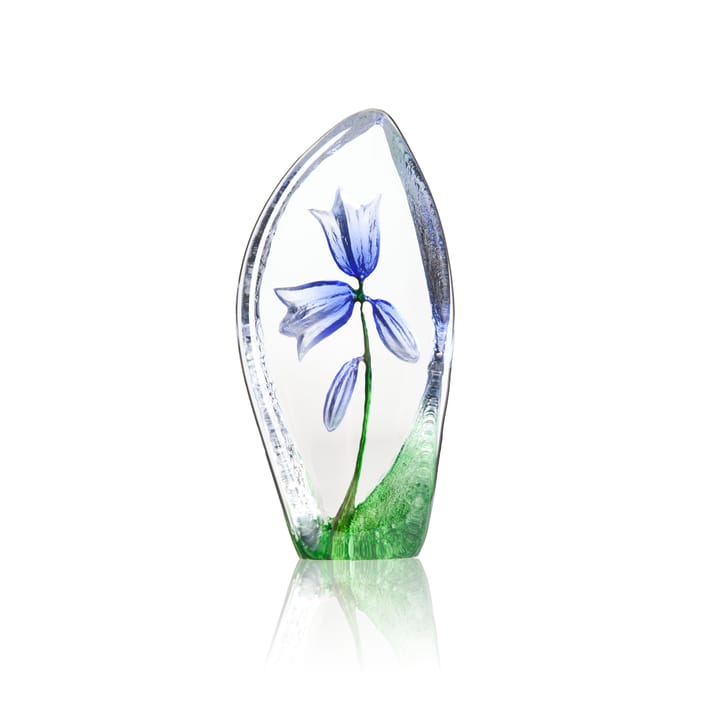 Blåklocka glasskulptur - Blå - Målerås glasbruk