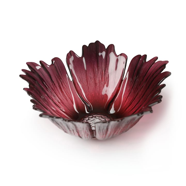Fleur glasskål rödrosa - liten Ø19 cm - Målerås glasbruk