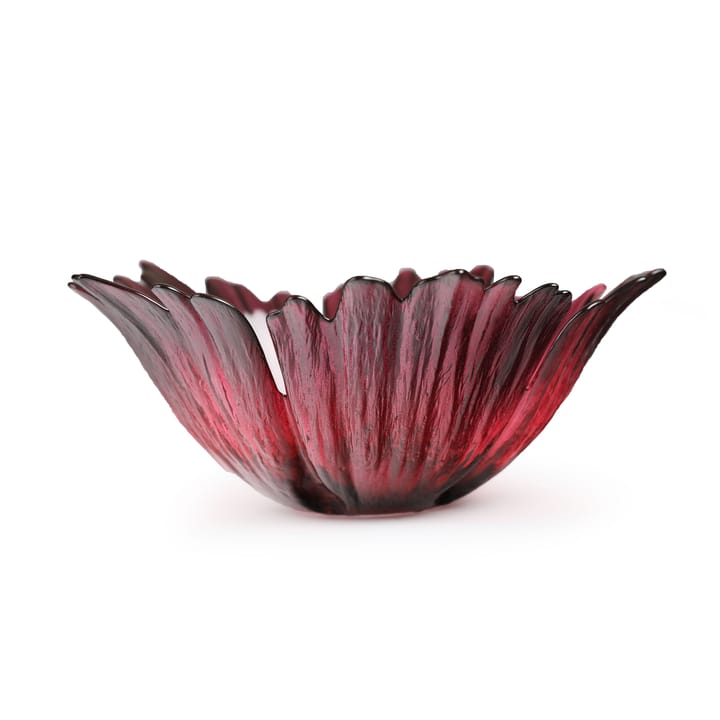 Fleur glasskål rödrosa - liten Ø19 cm - Målerås Glasbruk