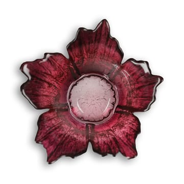 Fleur ljuslykta Ø14 cm - rödrosa - Målerås glasbruk