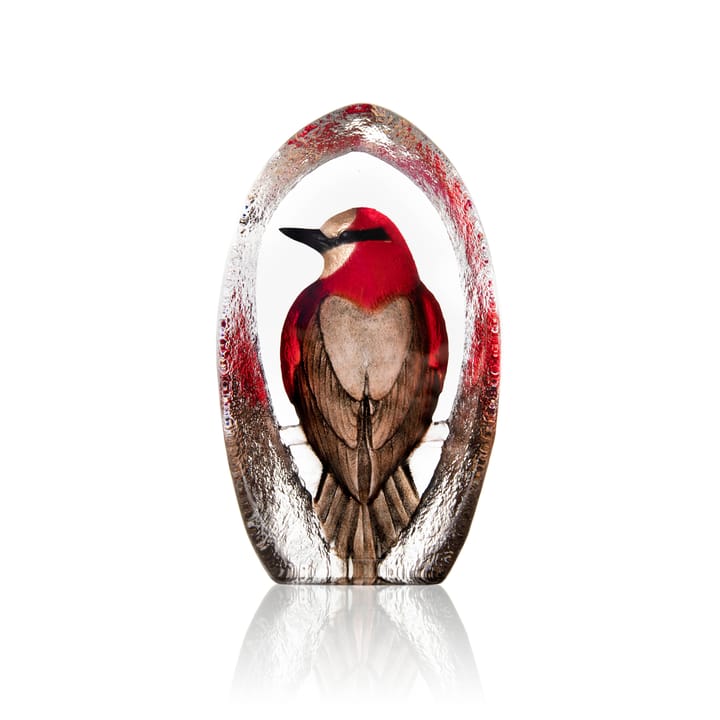 Wildlife Colorina glasskulptur 17,5 cm - Röd - Målerås glasbruk