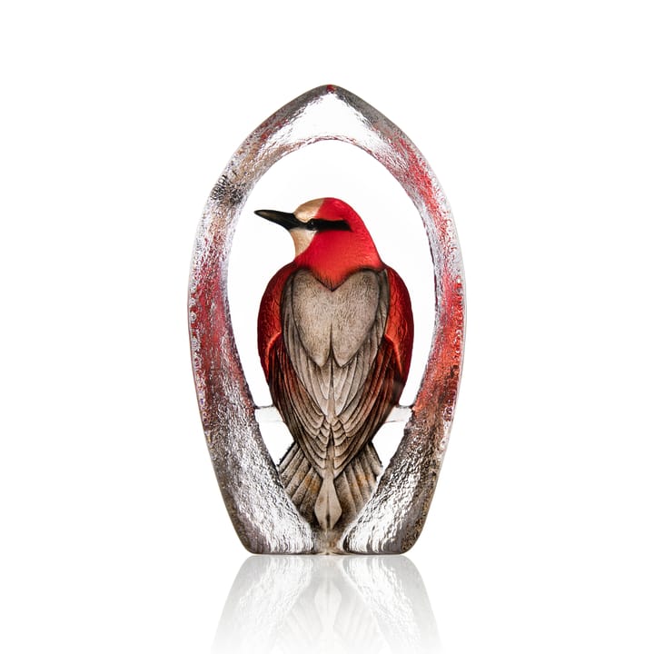 Wildlife Colorina glasskulptur Ltd Ed 27 cm - Röd - Målerås glasbruk